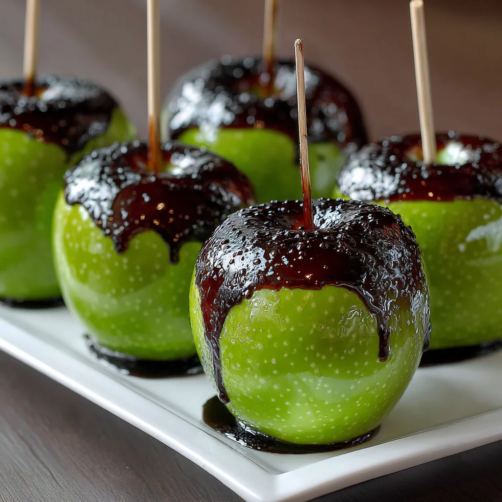 Halloween Poison Apples – Dark, Glossy & Wickedly Sweet!