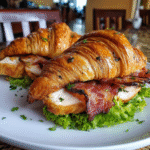Bacon Chicken Croissant – Flaky, Cheesy & Irresistibly Delicious!