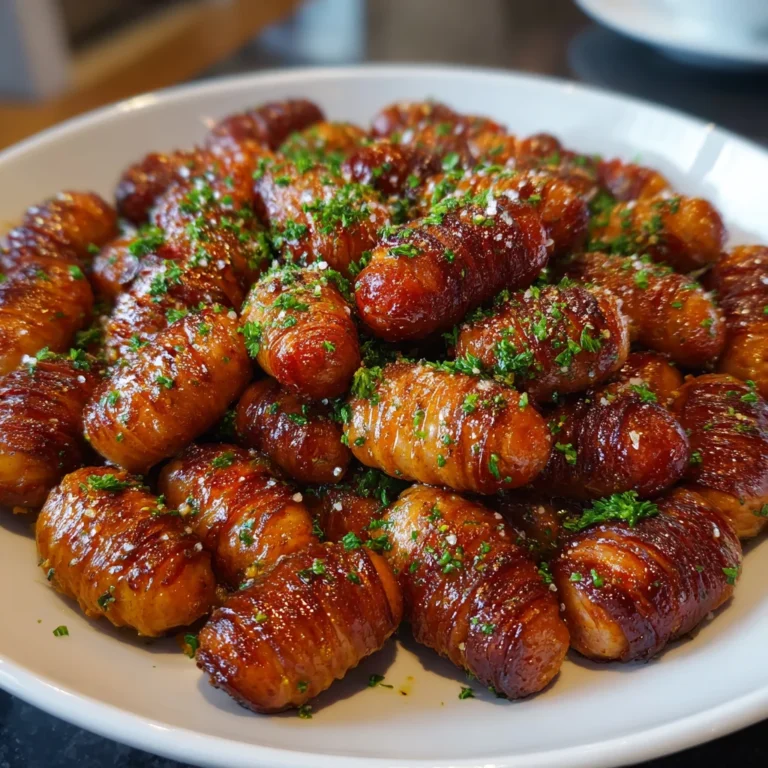 Mustard Hasselback Kielbasa Bites – Savory, Zesty & Perfect for Snacking!