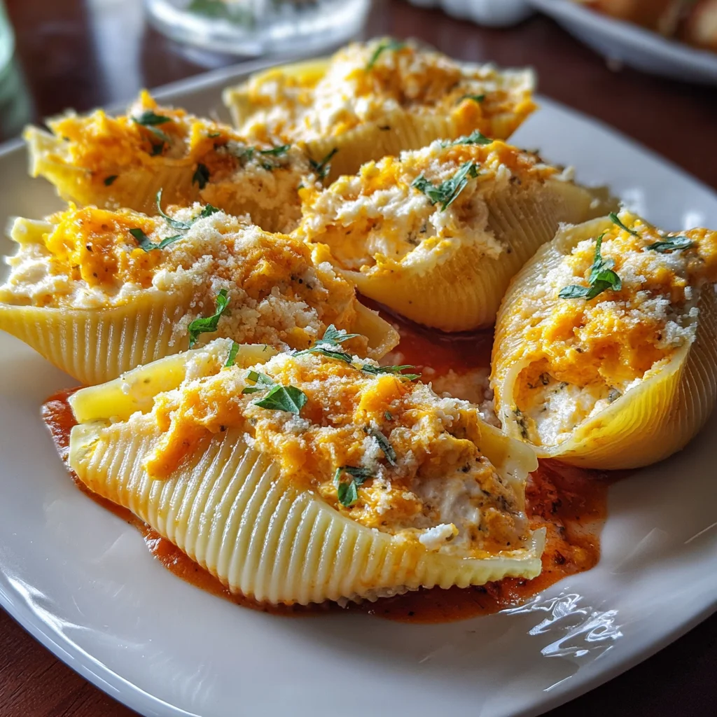 Butternut Squash–Stuffed Shells – Creamy, Cheesy & Perfect for Fall!
