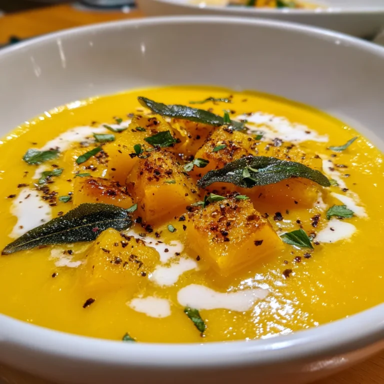 Creamy Butternut Squash Soup – Velvety, Comforting & Full of Fall Flavor!