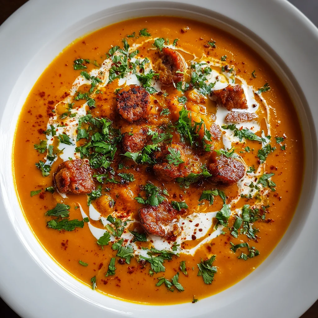 Spicy Chorizo Pumpkin Soup – Creamy, Bold & Comfortingly Spiced!