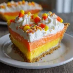Layered Candy Corn Pie – Sweet, Colorful & Perfectly Festive!