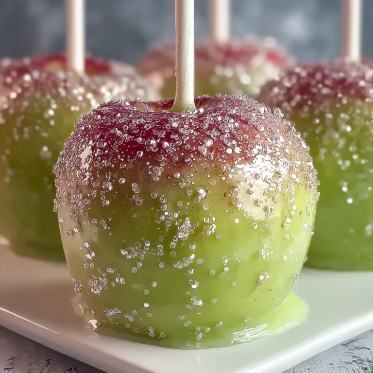 White Sparkle Candy Apples – Elegant, Sweet & Perfectly Enchanting!