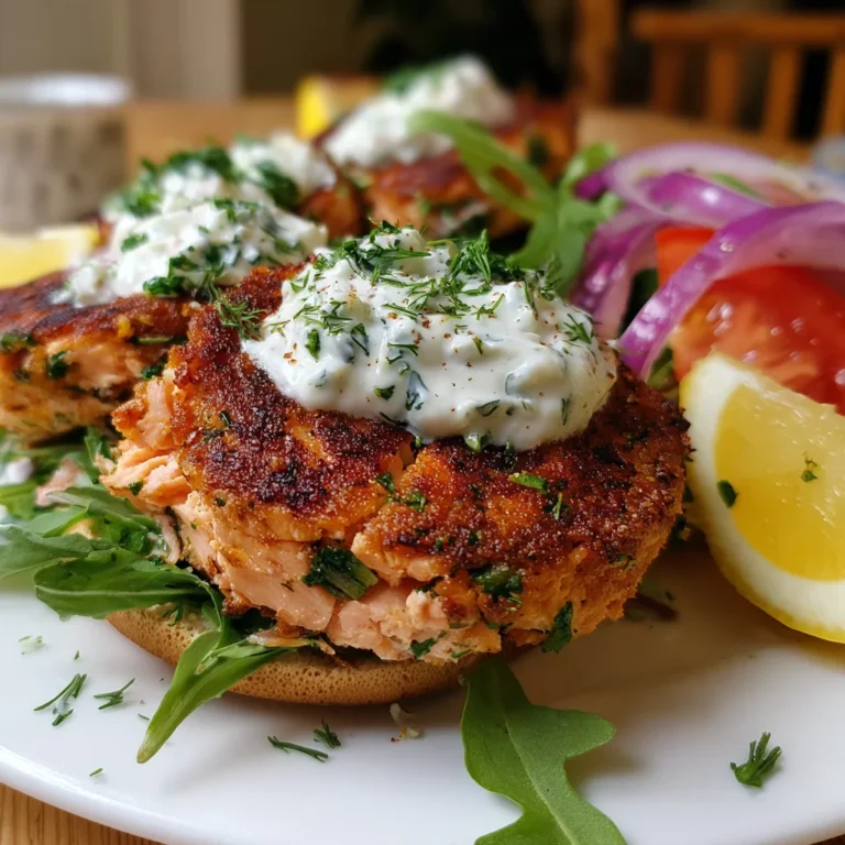 Salmon Burgers with Tzatziki – Fresh, Zesty & Mediterranean Delicious!