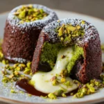 Pistachio Chocolate Lava Cakes – Rich, Melty & Elegantly Decadent!