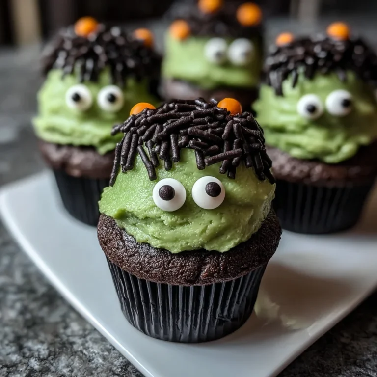 Frankenstein Cupcakes – Spooky, Cute & Frightfully Delicious!