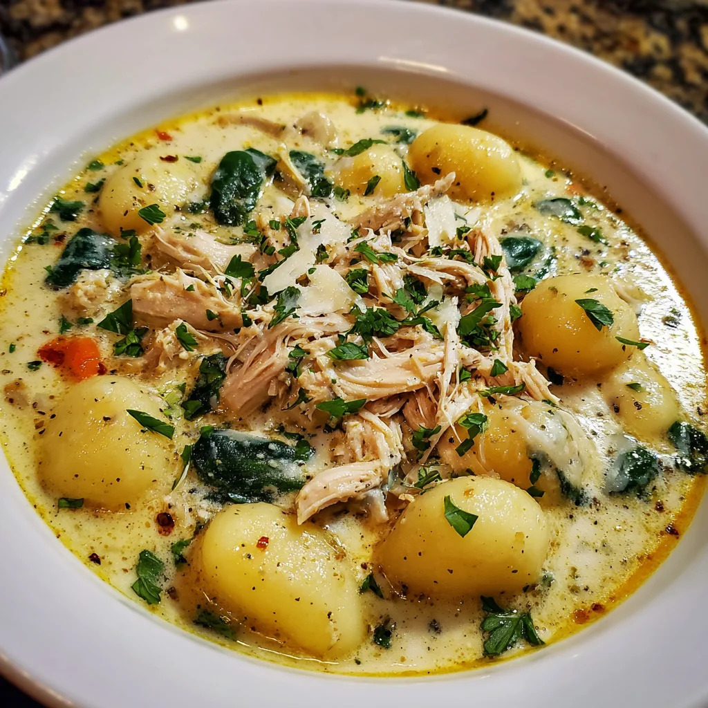 Olive Garden Chicken Gnocchi Soup – Creamy, Cozy & Restaurant-Worthy Comfort!