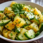 Refreshing Pineapple Cucumber Salad – Crisp, Juicy & Bursting with Tropical Flavor!