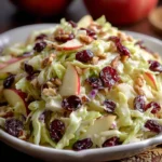 Refreshing Apple Cranberry Coleslaw – Crisp, Tangy & Naturally Sweet!