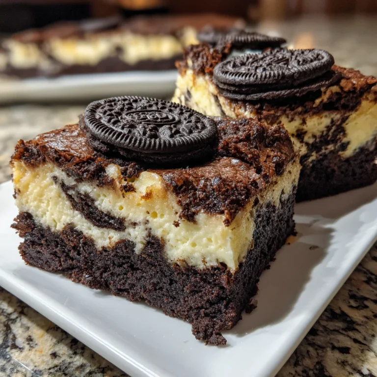 Oreo Cheesecake Brownies – Fudgy, Creamy & Loaded with Cookies & Cream Bliss!