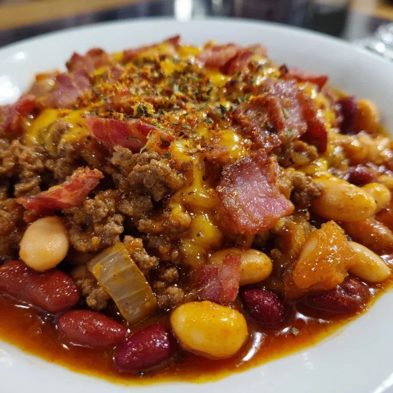 Calico Bean Casserole Bake – Hearty, Sweet & Smoky Comfort in Every Bite!