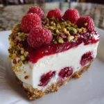 Raspberry Pistachio Cheesecake Delight – Creamy, Nutty & Bursting with Berry Bliss!