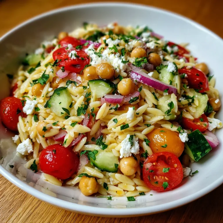 Orzo and Chickpea Power Bowl – Fresh, Protein-Packed & Mediterranean Goodness!
