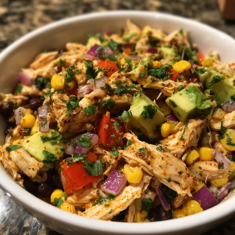 Chicken and Black Bean Salad – Fresh, Zesty & Protein-Packed Goodness!
