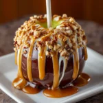 Gourmet Candy-Coated Caramel Apple Creations – Elegant, Crunchy & Perfectly Sweet!