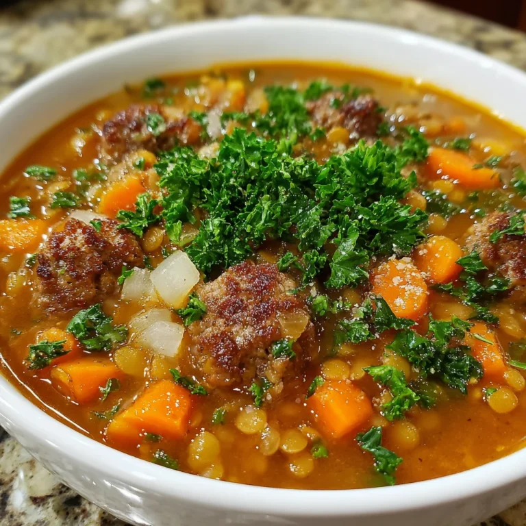 Italian Sausage Lentil Soup – Hearty, Flavorful & Comfortingly Wholesome!