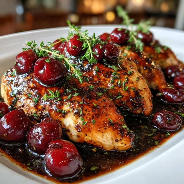 Cherry Balsamic Glazed Chicken – Juicy, Tangy & Sweetly Sophisticated!
