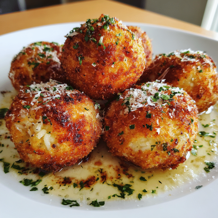Authentic Baked Arancini – Crispy, Cheesy & Golden Italian Perfection!