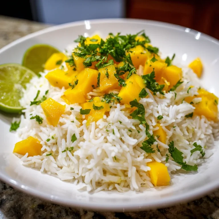 Delicious Mango Lime Rice – Fresh, Zesty & Bursting with Tropical Flavor!