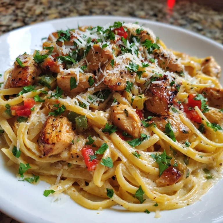 Creamy Cowboy Chicken Linguine – Bold, Cheesy & Comfortingly Hearty!