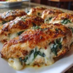 Mozzarella Stuffed Chicken – Juicy, Cheesy & Bursting with Flavor!