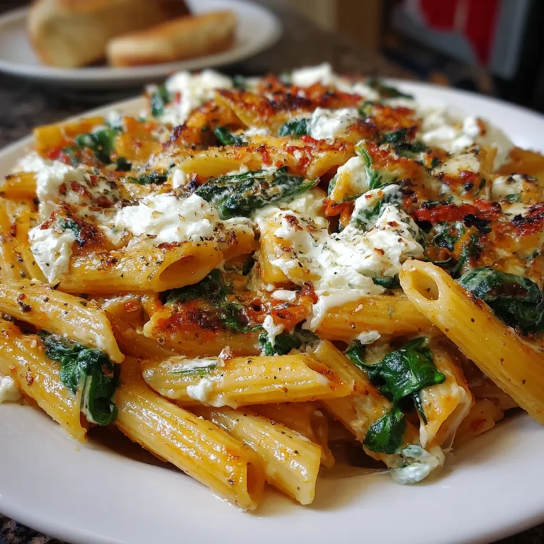 Spinach & Ricotta Pasta Bake – Creamy, Cheesy & Comfort in Every Bite!