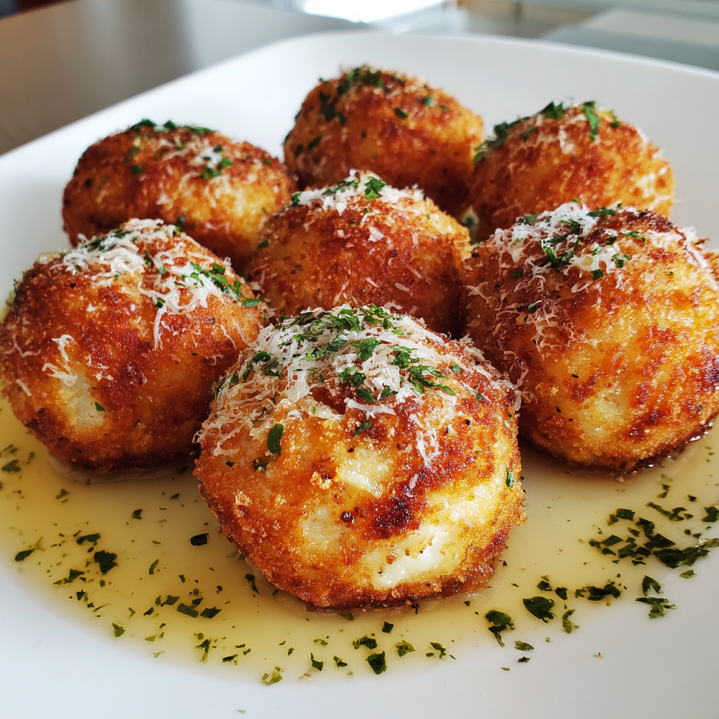 Authentic Baked Arancini – Crispy, Cheesy & Golden Italian Perfection!