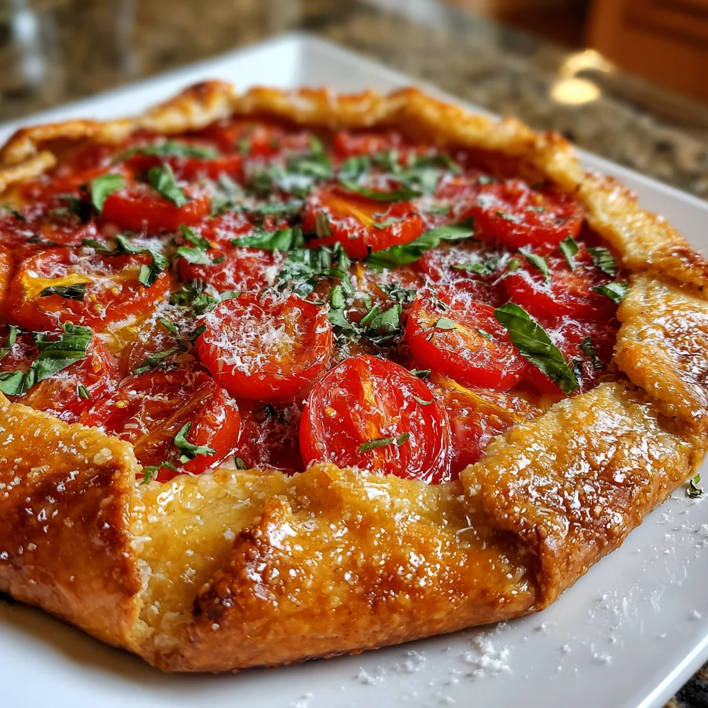 Tomato Galette – Rustic, Flaky & Bursting with Fresh Flavor!