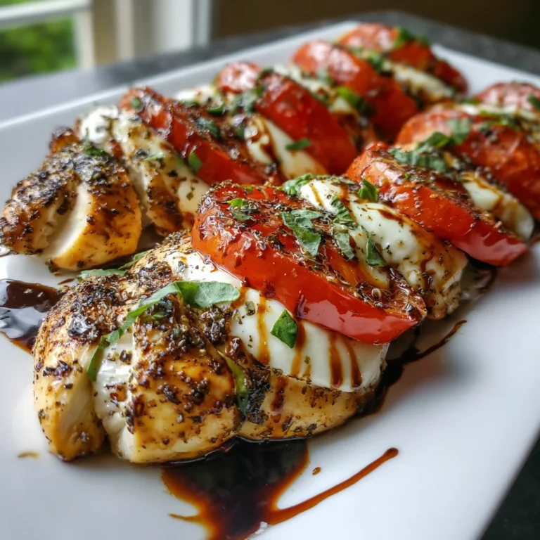 Baked Chicken Caprese – Fresh, Cheesy & Bursting with Italian Flavor!