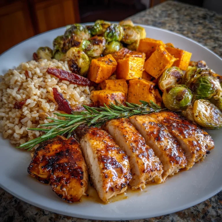 Maple Dijon Chicken with Roasted Sweet Potatoes – Sweet, Savory & Perfectly Glazed!