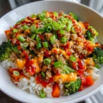 Bang Bang Ground Turkey Rice Bowls – Spicy, Creamy & Totally Irresistible!