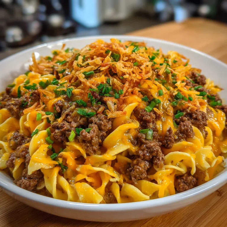 Cheesy Beef Noodle Casserole – Hearty, Creamy & Family-Approved Comfort Food!