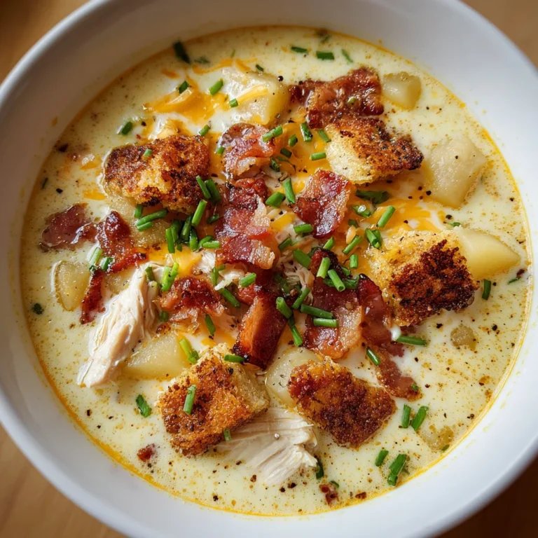 Chicken Bacon Potato Soup – Creamy, Hearty & Loaded with Cozy Comfort!