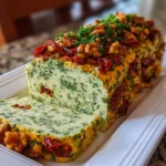Pesto Sun-Dried Tomato Cheese Log – Creamy, Savory & Party-Perfect