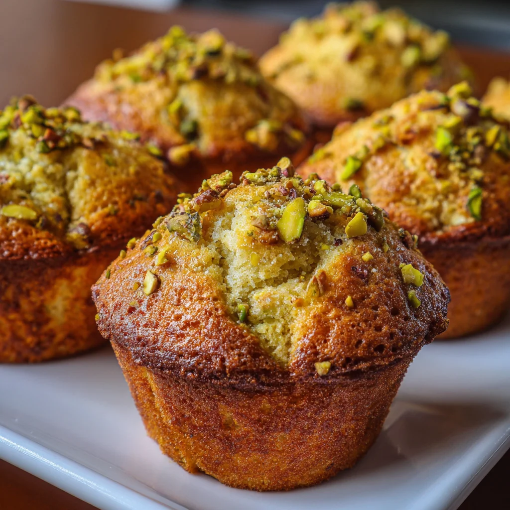 Pistachio Muffins – Soft, Nutty & Bakery-Style Delicious!