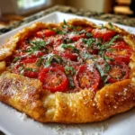 Tomato Galette – Rustic, Flaky & Bursting with Fresh Flavor!
