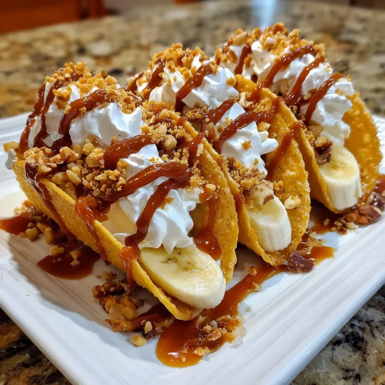 Caramel Banana Nut Tacos – Sweet, Crunchy & Irresistibly Gooey!