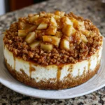 Apple Crisp Cheesecake – Creamy, Buttery & Loaded with Warm Apple Goodness!