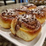 Nutella Chocolate Pillowy Rolls – Soft, Fluffy & Filled with Gooey Hazelnut Bliss!