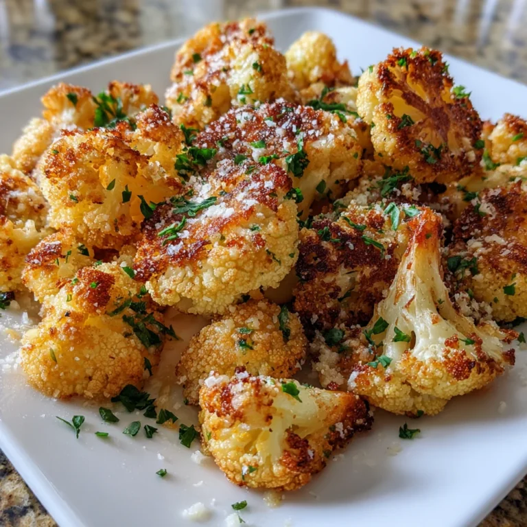 Crispy Parmesan Roasted Cauliflower – Savory, Cheesy & Irresistibly Crunchy!