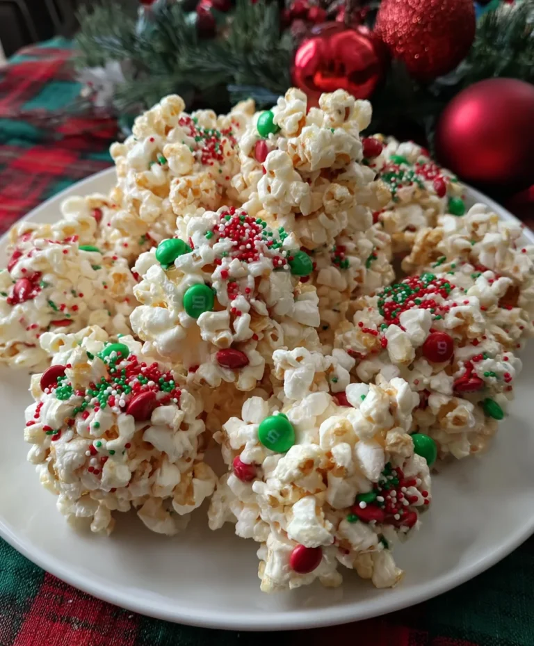 Christmas Popcorn Balls – Sweet, Chewy & Holiday-Festive Fun!