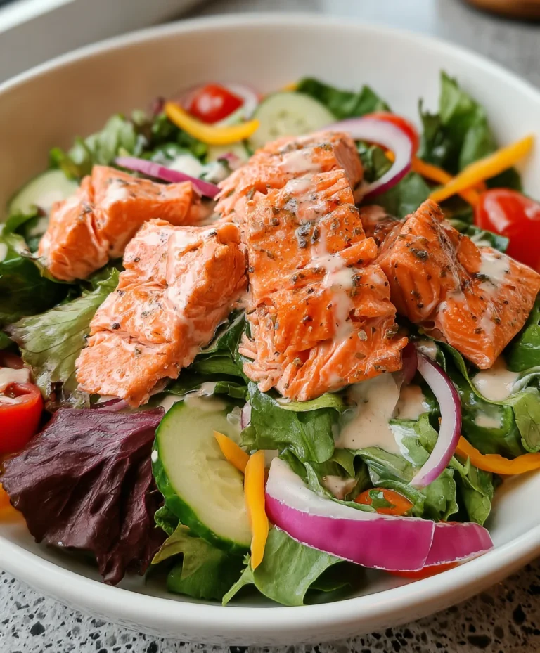 Flaky Salmon Salad – Fresh, Light & Packed with Omega-Rich Flavor!