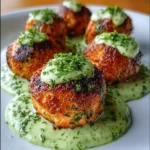 Crispy Salmon Balls with Creamy Avocado Sauce – Flaky, Zesty & Bursting with Freshness!