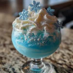 Blue Snowflake Cream Martini