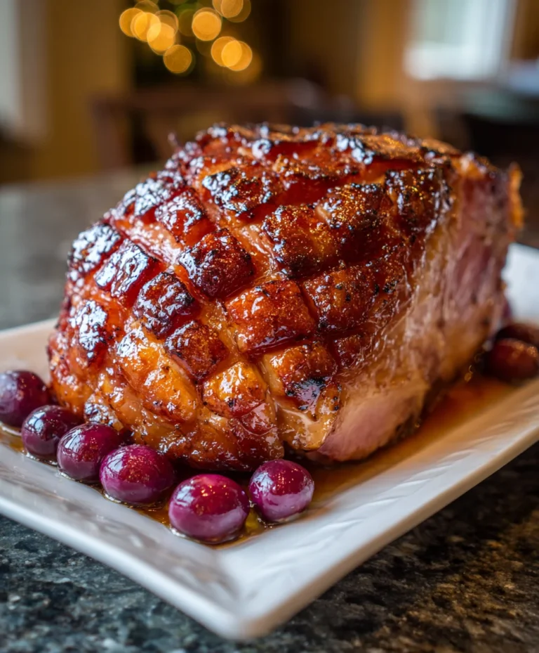 Spiced Cherry and Port Glazed Ham – Juicy, Glazed & Holiday-Perfect!