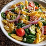 Fresh Spinach Pasta Salad – Vibrant, Zesty & Packed with Flavor!
