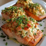 Crab and Shrimp Stuffed Salmon – Rich, Elegant & Seafood-Lover’s Dream!