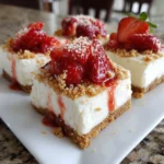 Irresistible Strawberry Crunch Cheesecake Bites – Creamy, Fruity & Perfectly Portable!