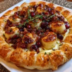 Cranberry Brie Tart with Pancetta & Thyme – Savory, Sweet & Perfectly Sophisticated!